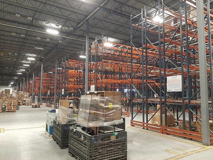 Used MECALUX Teardrop Pallet Racking - Like New!