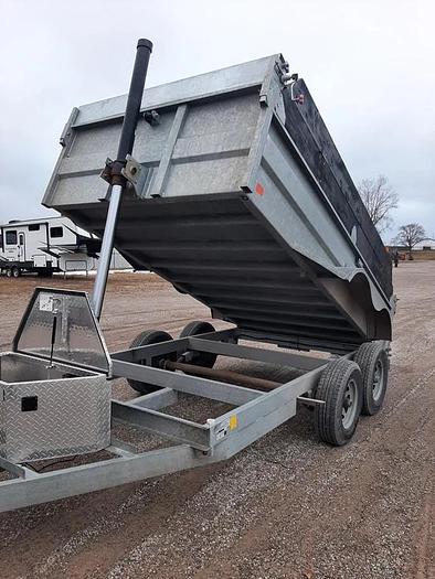 Used 2020 K-Trail 6’x12’ Galvanized Dump Trailer