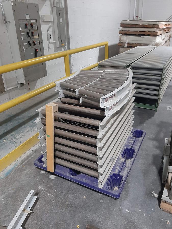 Used ROLMASTER 24” Gravity Roller Conveyors