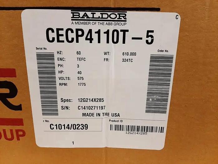 BALDOR  CECP4110T-5 40 HP motor