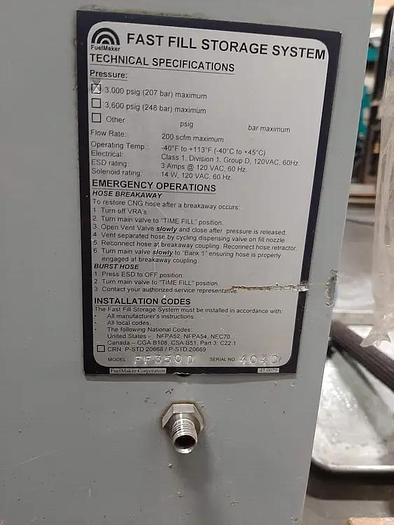 Used Fuel Maker FMQ-10 CNG Compressing Station Package