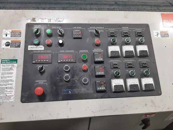 Used 2005 Midwest Automation Hot Roll Laminating Line - 5 Foot Wide!