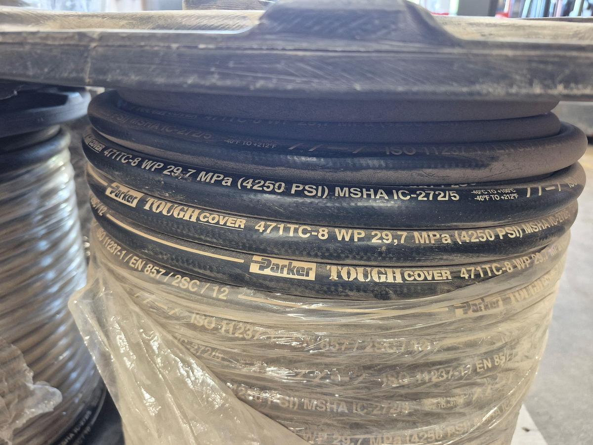 Used PARKER Hydraulic Hose and Series 43 Fittings Package
