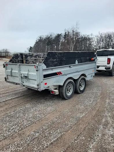 Used 2020 K-Trail 6’x12’ Galvanized Dump Trailer