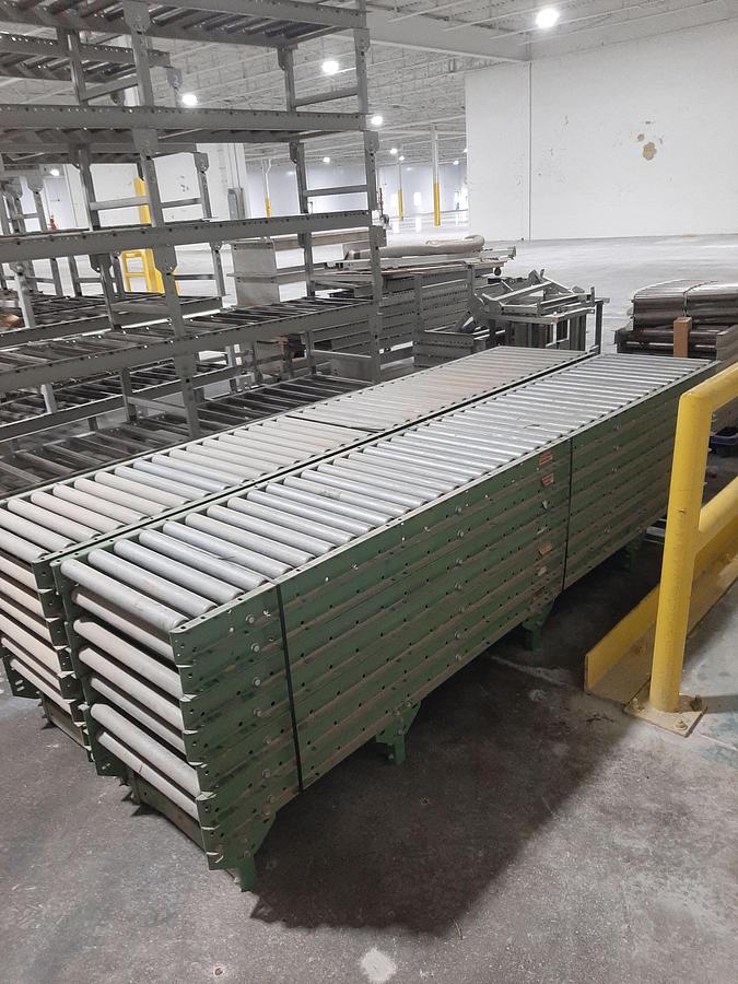 Used ROLMASTER 24” Gravity Roller Conveyors