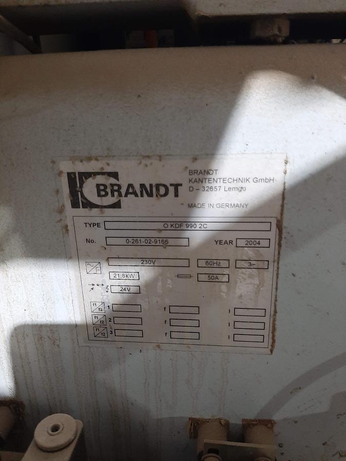 Used BRANDT  Optimat KDF 990 Edge Bander
