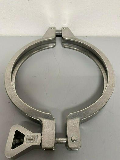 Used Double-Pin Heavy Duty Stainless Steel 6" Clamps