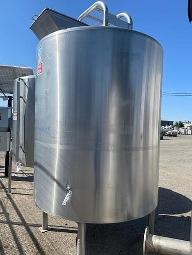 Used DCI 750 Gallon Jacketed Stainless Steel Tank