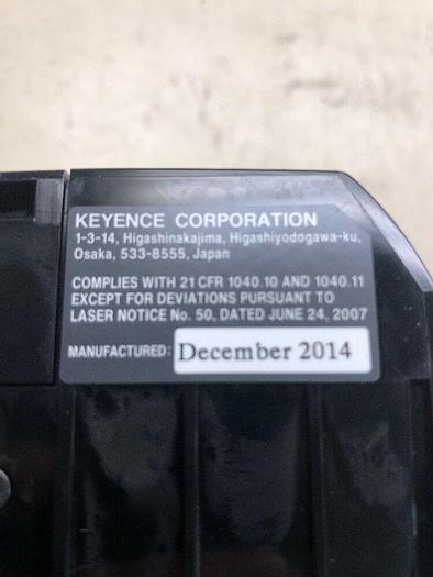 KEYENCE LJ-V7001P Ultra High Speed In-Line Profilometer W/ CS-EP100 ETHERNET