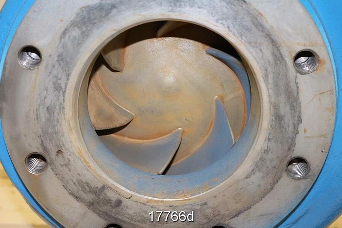 Used Goulds 3196 Pump, 4X6X10, Stainless Steel Casing,  6-Vane Impeller #17766
