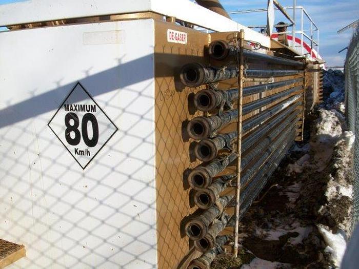 Used 20 m3 (120 bbl) Skid Mounted 2 Compartment Mud Tank