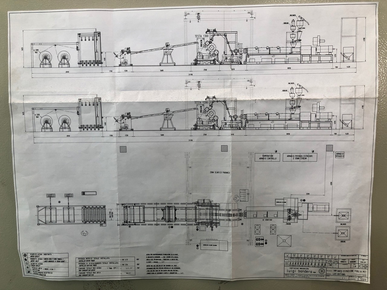 Usado 2001 Bandera PET Extrusion Line