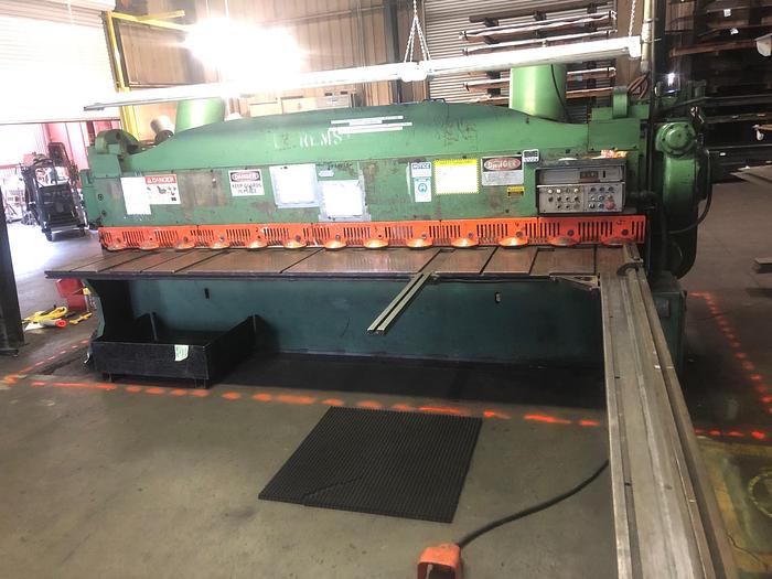 Used 1997 1/4" x 12' Cincinnati 2CC12 Mechanical Shear