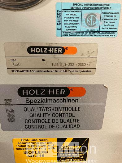 Used 2002 Holzher 7120 Eco-Master used Pod/Rail CNC