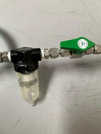 Used Victor VTS 250C 3000 PSIG Gas Regulator w/ Norgen F07-200-M1TA Pneumatic Filter