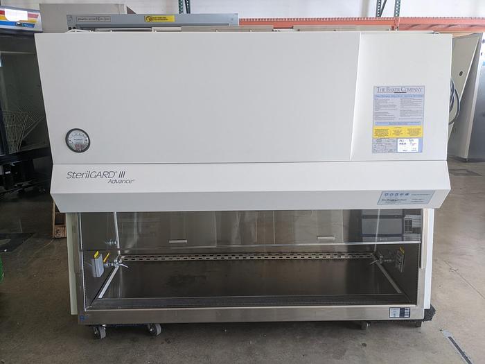Used Baker SG603 6ft Sterilgard III Class A2 Biosafety Cabinet UV Lighting w/ NEW Blower and Stand 115v