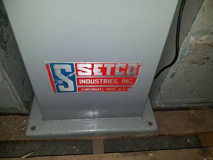 Used Setco Cadet #101 Double Wheel Buffer 1 HP 440V Polisher Grinder Jack Lathe