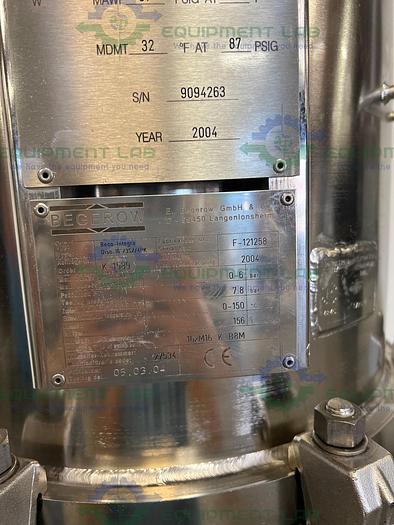 Used Begerow  Beco-Integra Stainless Steel Filter Housing w/ Valves, 16" SS Housing