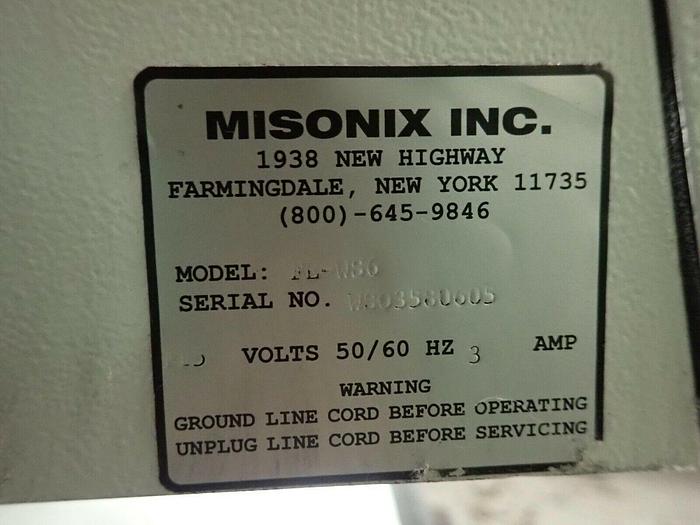 Used Misonix Model FE-WS6 WS-6 Downflow Workstation Fume Hood