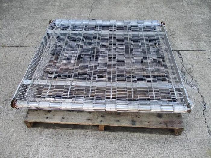 Used Conveyor Section; Wire Belt; 42"Wx42"L