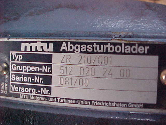 Used MTU ZR 210/001