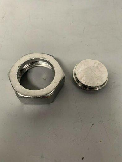 Used 1.75" Stainless Steel Hex Nut w/ Endcap