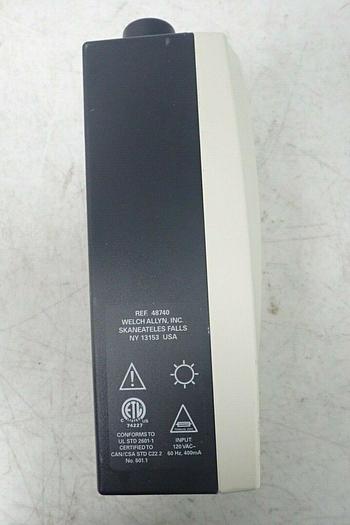 Used Welch Allyn 48740 Illuminator Light Source with Light Pipe & Power Cord