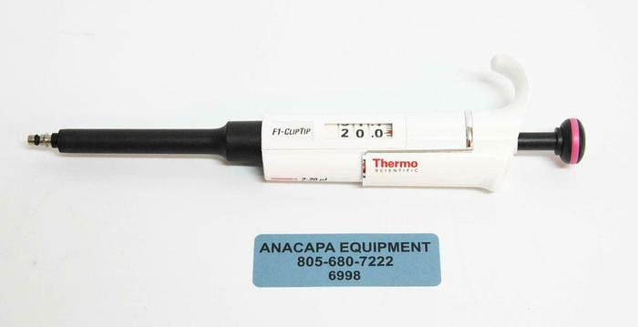 Used Thermo Scientific 4641180 F1-ClipTip Variable Volume 2-20 ul Pipette (6998) R