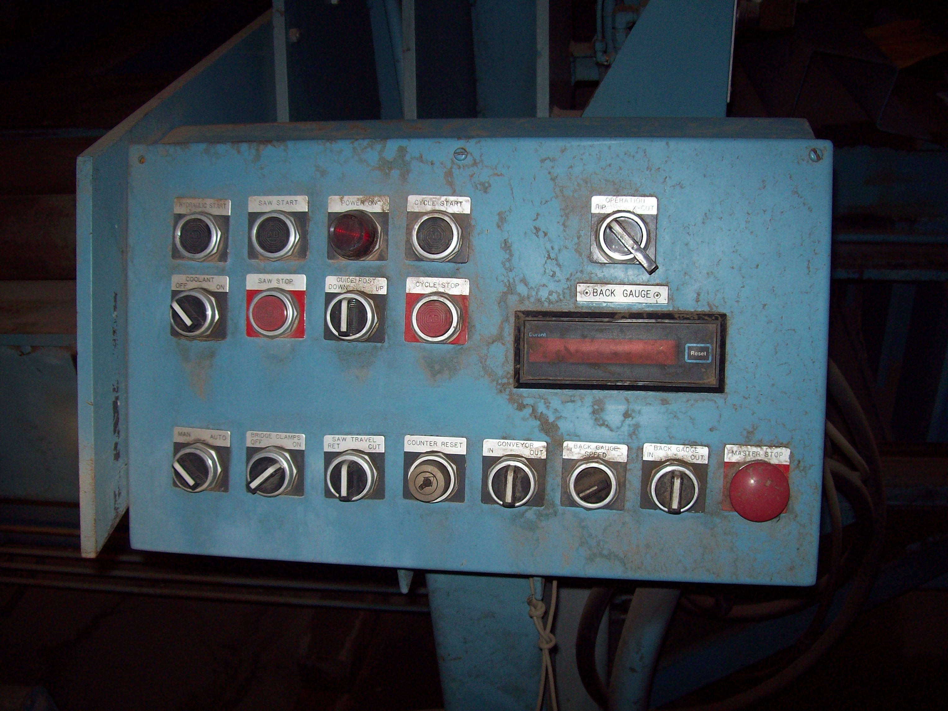 Used 24"  x 144" Tannewitz Model 60-24MH Vertical Band Type Plate Saw; Mfg. 1995