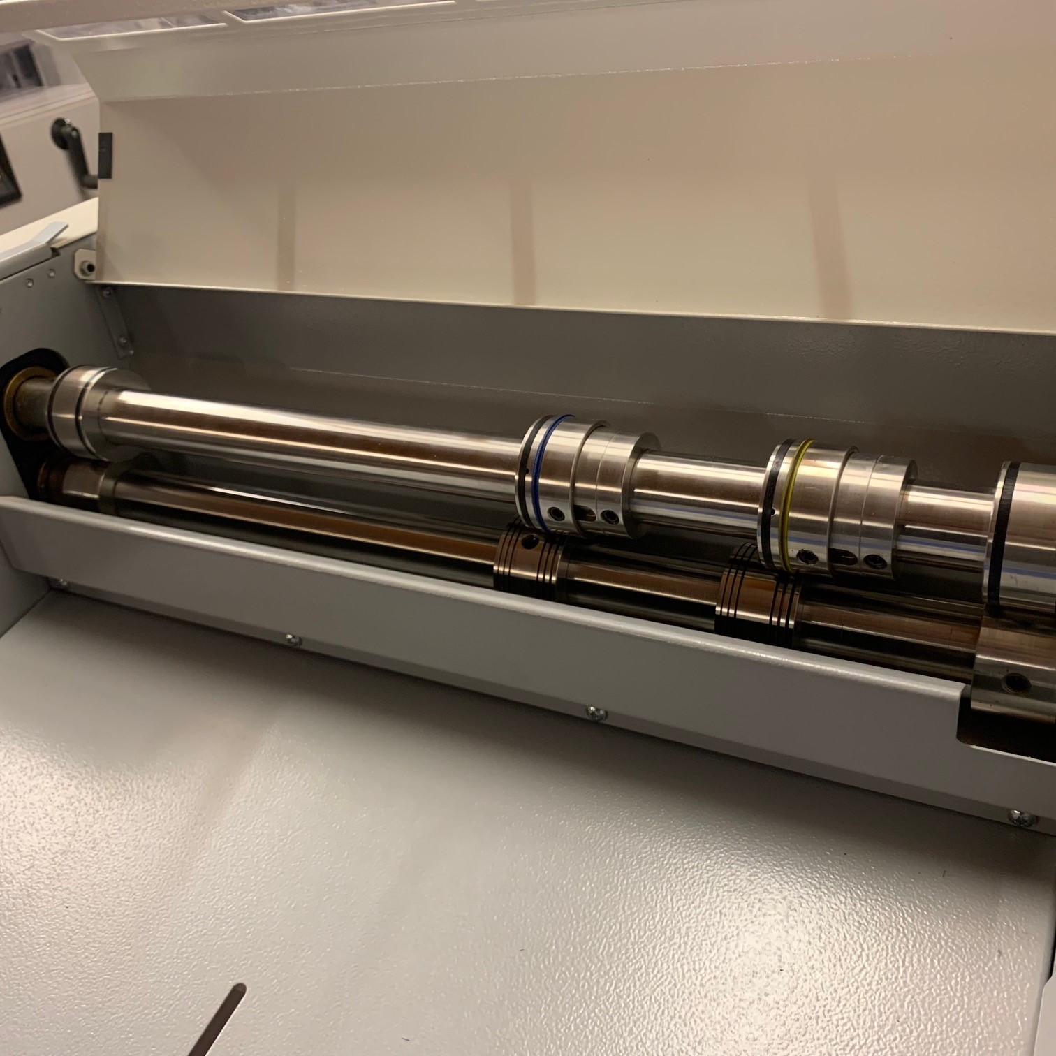 Used Creasestream Junior Electric Creaser Including Mobile Cabinet