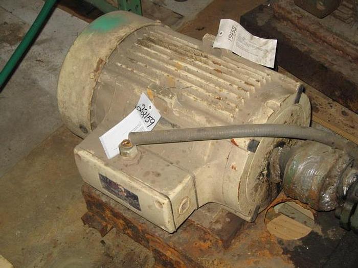 Used General Electric 5KS254SE208A Motor, 15 Hp, 1770 Rpm, 460 Volt, 3-Phase, 60 Hz #22159