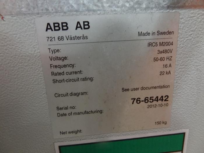 Used ABB IRB 7600 6 AXIS CNC ROBOT 340KG X 2.8 REACH IRC5 CONTROL