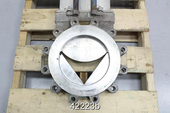 Used True Line 10" V-Port Hand Operated Knife Gate Valve #42223