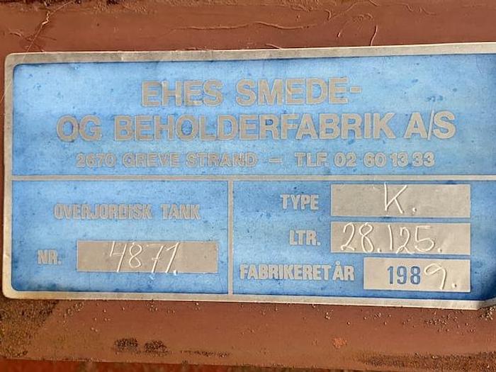 Used 28 m3 jern tank