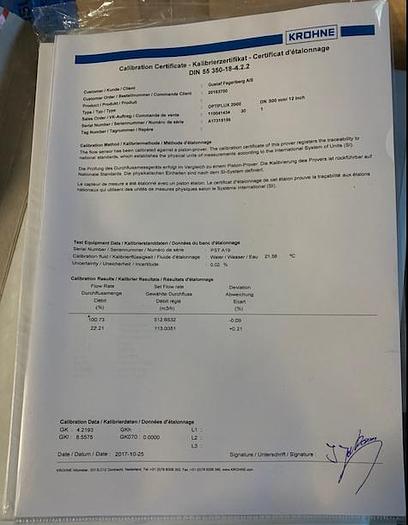 2017 Krohne flowmålere