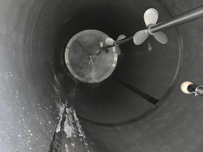 Used Rustfri procestanke på 3200 liter