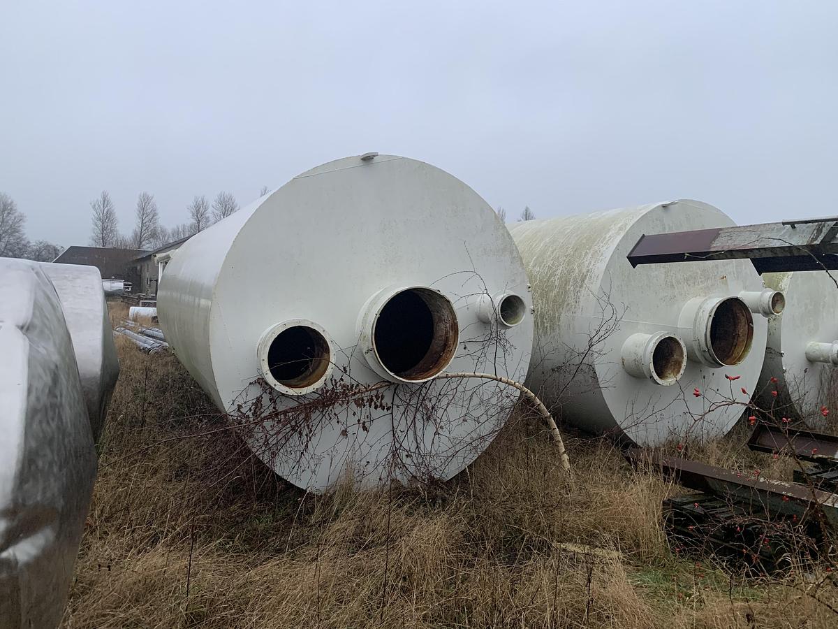 Used 40 m3 silotanke med keglebund