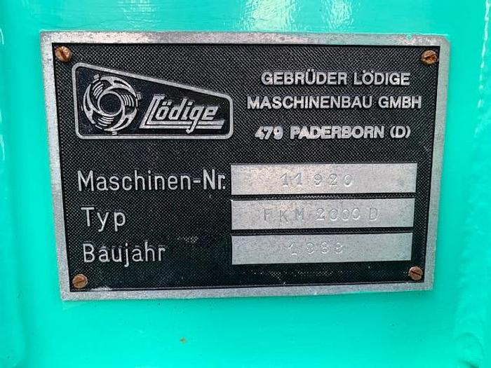 Used Lödige 2000 liters pulverblander