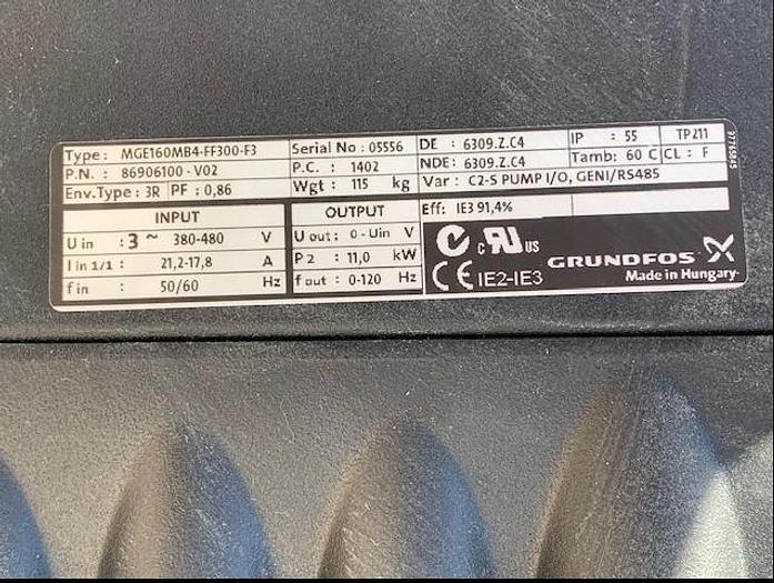 Used Grundfos TPE 80-340/4