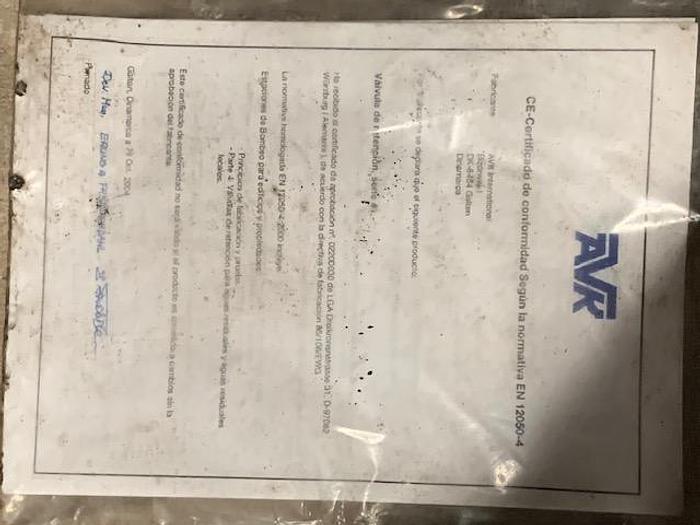 Used AVR kontraventil DN150