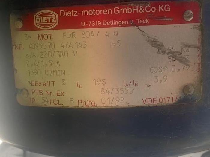 Used Rustfri 805 liters tryktank