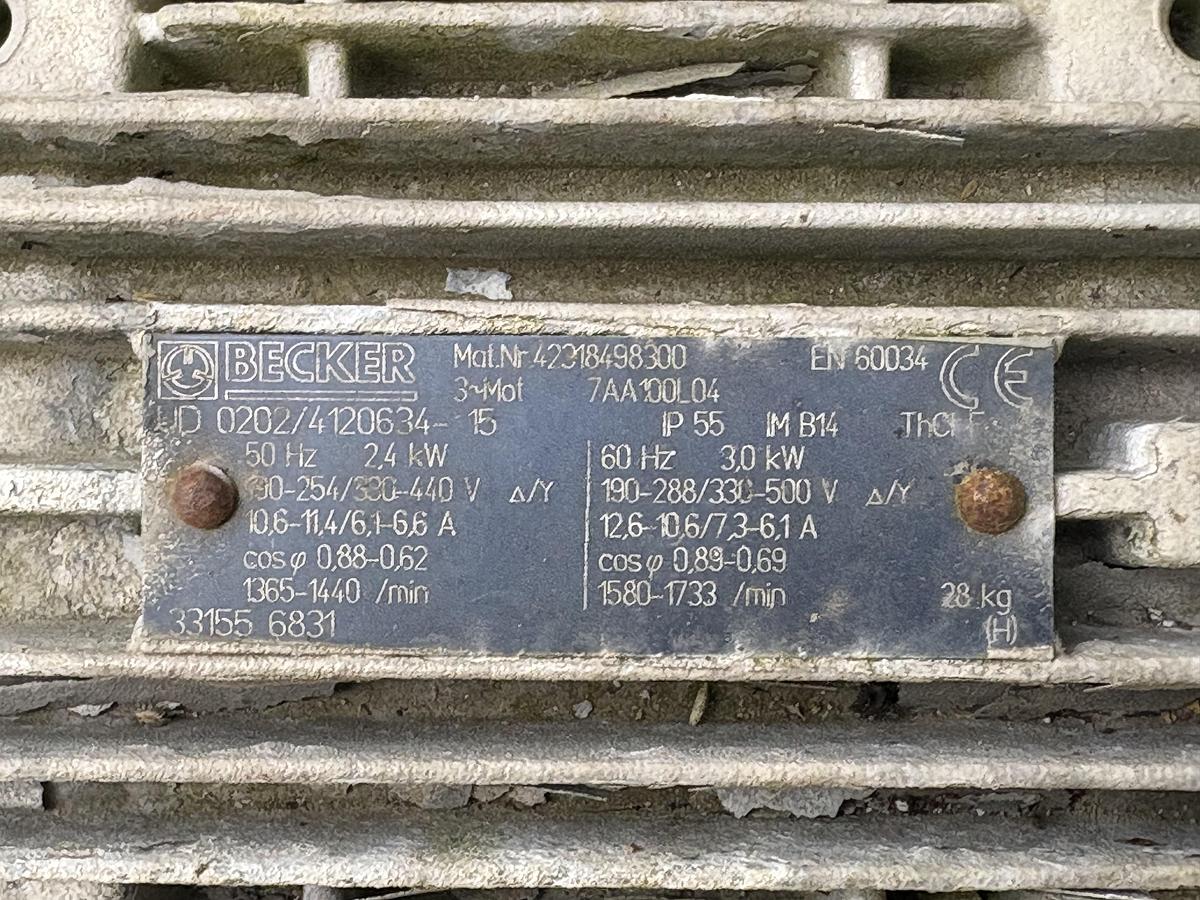 Used Vacuum Pumpe Becker