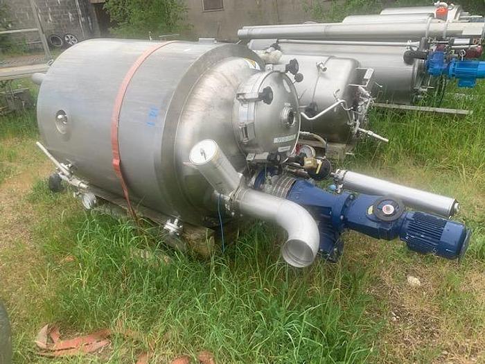 Used Rustfri 805 liters tryktank