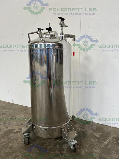 Used Apache Stainless Equipment  40 Liter Stainless Steel Pressure Vessel 160PSI