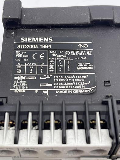 Used Siemens 3TD2003-1BB4