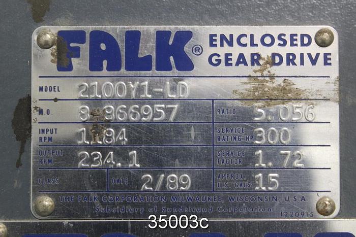 Used Falk 2100Y1-LD Gear Drive, 5.056/1 Ratio #35003