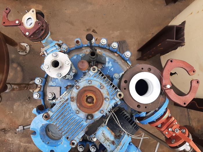 Used Reactor, 50 Gallon, Glass Lined, 150 PSI, Jkt, Pfaudler, #S738230