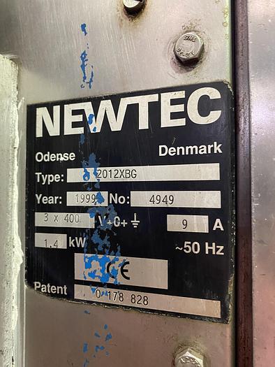 Used Newtec 2012 XBG double drop conveyor. Serial no-4949 YOM-1999