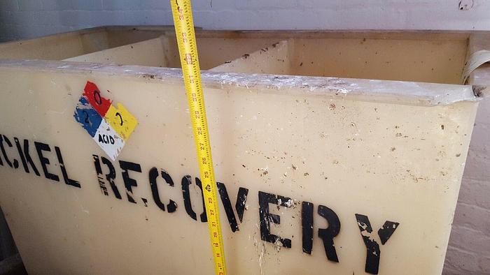 Used PolyPro Plating rinsing rinse tanks Dipping Dying Electroplate