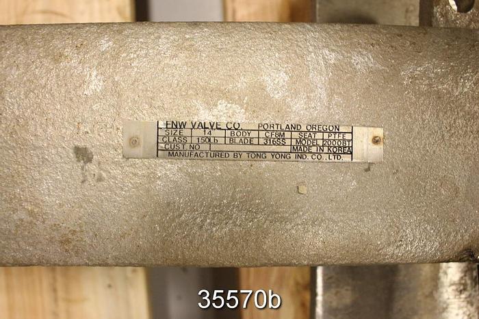 Used FNW 14" Air Operated Knife Gate Valve #35570